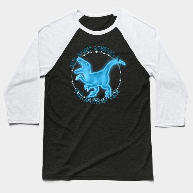 My Spirit Animal is a Velociraptor Baseball T-Shirt by Tdjacks1